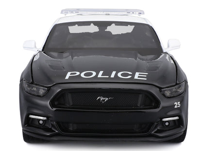 2015 Ford Mustang GT 5.0 "Police" Black and White "Authority" Series 1/24 Diecast Model Car by Maisto