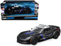 Maisto 2015 Chevrolet Corvette Z06 "Police" Black with Blue Stripes and White Top "Maisto Design Authority" Series 1/24 Diecast Model Car by <h2>2015 Maisto</h2> <p>High-quality perfect for collectors
