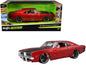 1969 Dodge Charger R/T Red Metallic with Black Hood and Black Stripes "Classic Muscle" 1/25 T&y Diecast Model Car by Maisto