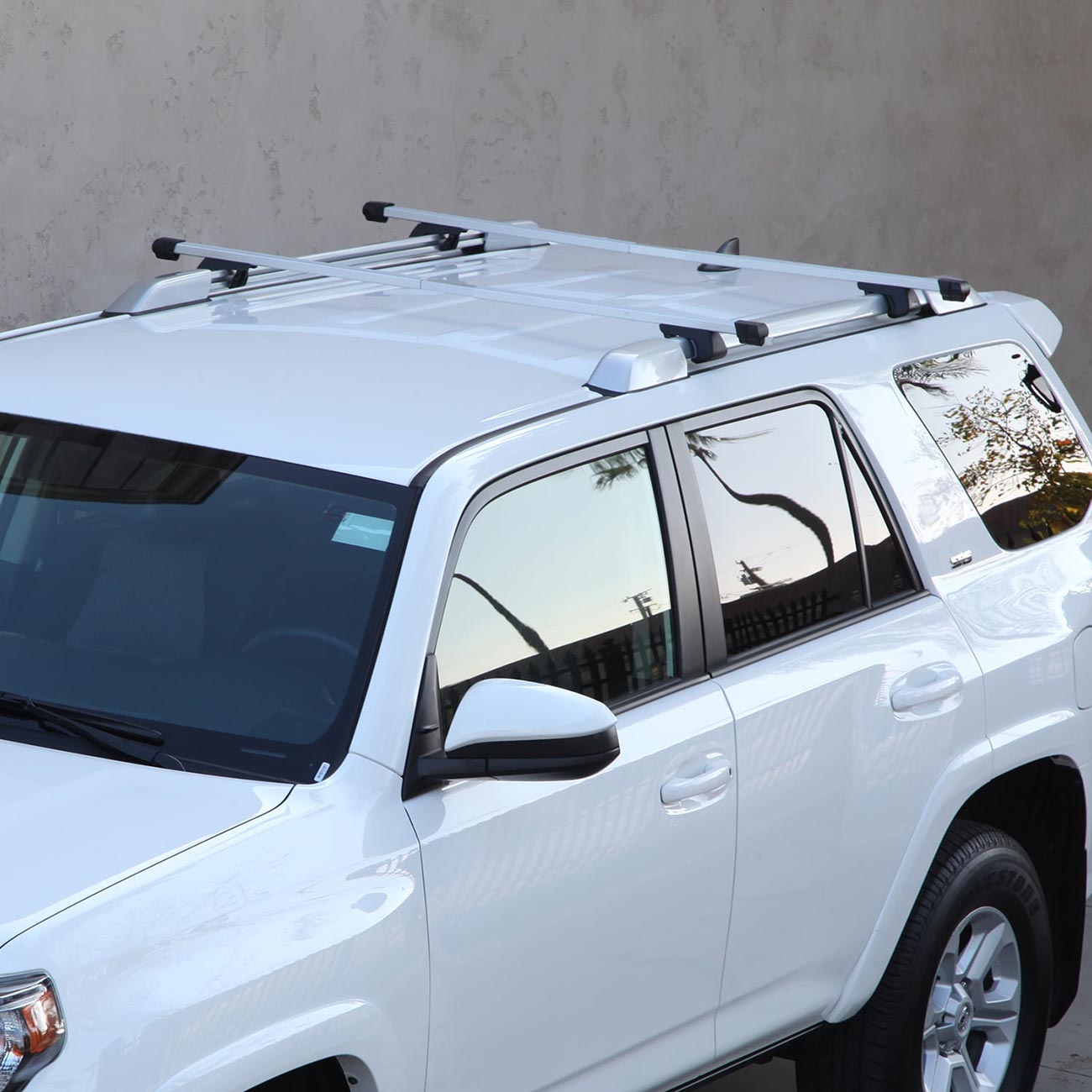 CargoLoc Adjustable Roof Top Cross Bar Set - Adjustable up to 55" (2 Piece)