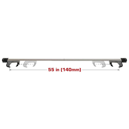CargoLoc Adjustable Roof Top Cross Bar Set - Adjustable up to 55" (2 Piece)