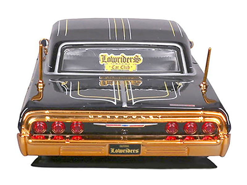 Maisto 1964 Chevrolet Impala SS Lowrider Black Metallic with Gold Graphics and Gray Interior "Lowriders" "Maisto Design" Series 1/26 Diecast Model Car by <h2>1964 Maisto</h2> <p>High-quality perfect f