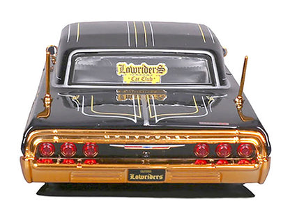 Maisto 1964 Chevrolet Impala SS Lowrider Black Metallic with Gold Graphics and Gray Interior "Lowriders" "Maisto Design" Series 1/26 Diecast Model Car by <h2>1964 Maisto</h2> <p>High-quality perfect f