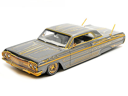 Maisto 1964 Chevrolet Impala SS Lowrider Gray Metallic with Gold Graphics "Lowriders" "Maisto Design" Series 1/26 Diecast Model Car by <h2>1964 Maisto</h2> <p>High-quality perfect for collectors and e