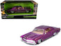 1965 Buick Riviera Lowrider Purple Metallic with Graphics "Lowriders" Series 1/26 T&y Diecast Model Car by Maisto