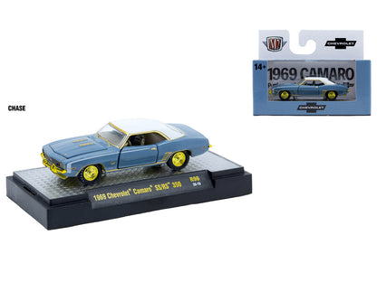 "Auto Meets" Set of 6 Cars IN DISPLAY CASES Release 96 Limited Edition 1/64 Diecast Model Cars by M2 Machines