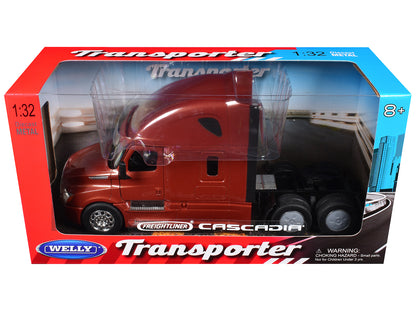 Freightliner Cascadia Truck Copper Metallic "Transporter" Series 1/32 T&y Diecast Model by Welly