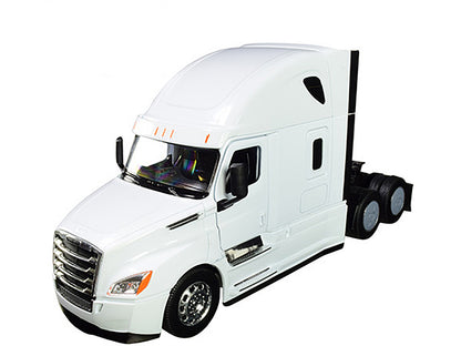 Freightliner Cascadia Truck White "Transporter" 1/32 T&y Diecast Model by Welly