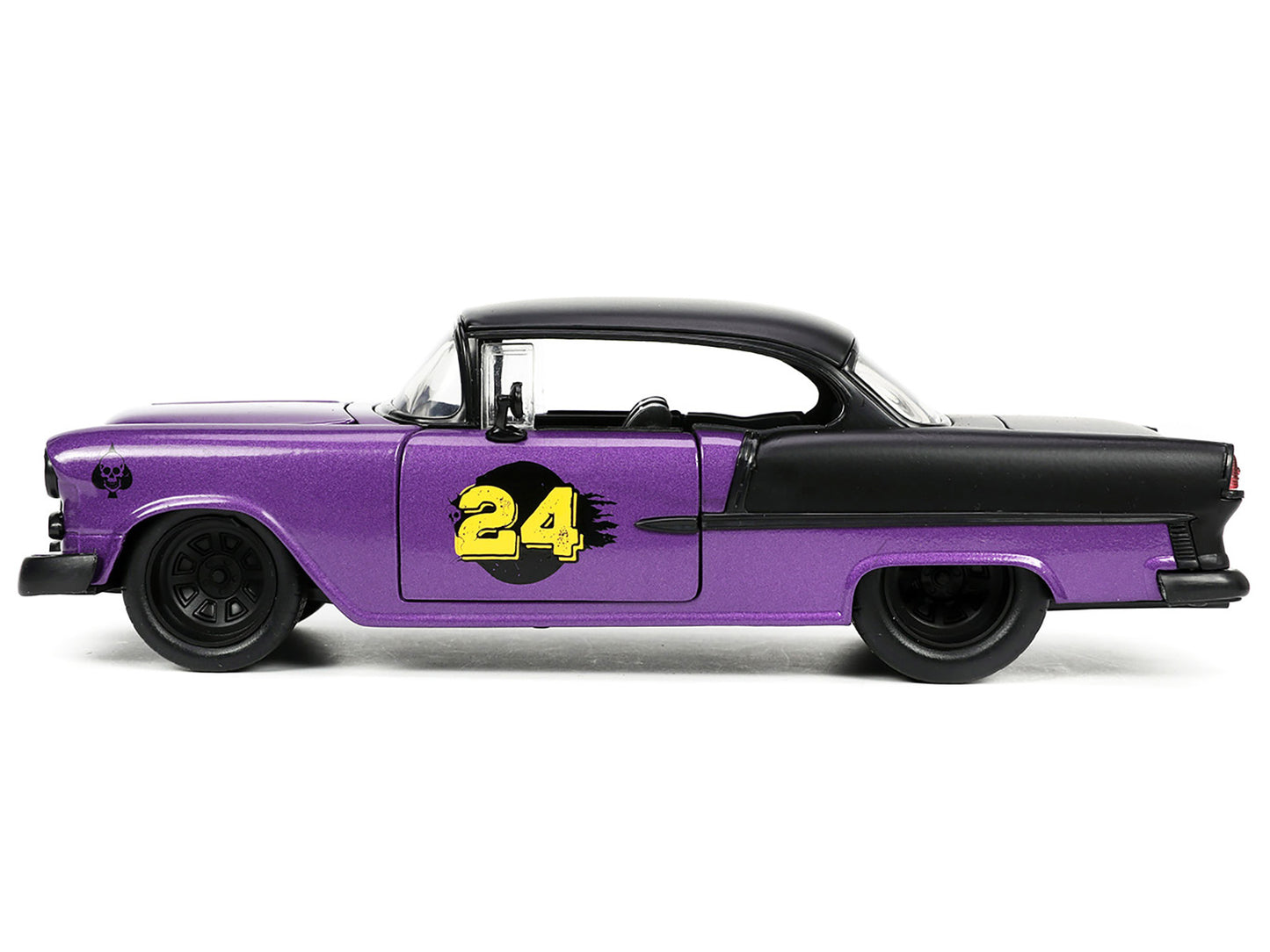 1955 Chevrolet Bel Air #24 Purple Metallic and Matt Black "Bigtime Muscle" Series 1/24 Diecast Model Car by Jada <h2>1955 Jada</h2> <p>High-quality perfect for collectors enthusiasts. Features detaile