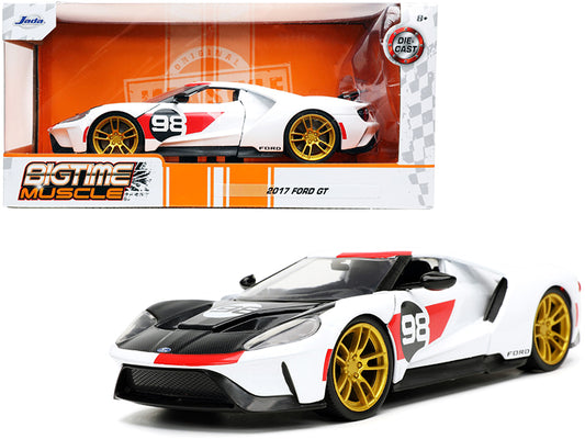 2021 Ford Gt #98 White "Heritage Edition" "Bigtime Muscle" Series 1/24 Diecast Model Car by Jada <h2>2021 Jada</h2> <p>High-quality perfect for collectors and enthusiasts. Features detailed interior e
