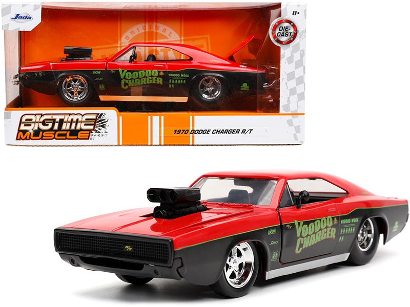 1970 Dodge Charger R/T "Voodoo Charger" Red and Black "Bigtime Muscle" Series 1/24 Diecast Model Car by Jada <h2>1970 Jada</h2> <p>High-quality perfect for collectors enthusiasts. Features detailed in