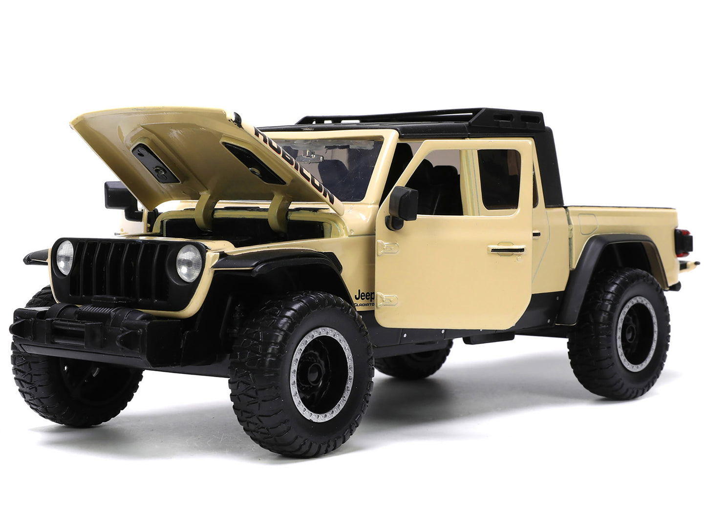 2020 Jeep Gladiator Rubicon Pickup Truck Cream with Roof Rack Extra Wheels "Just Trucks" Series 1/24 Diecast Model Car by Jada <h2>2020 Jada</h2> <p>High-quality perfect for collectors and enthusiasts