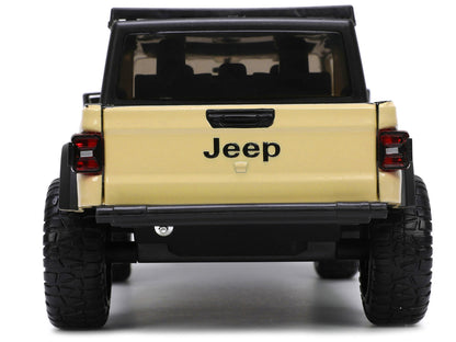 2020 Jeep Gladiator Rubicon Pickup Truck Cream with Roof Rack Extra Wheels "Just Trucks" Series 1/24 Diecast Model Car by Jada <h2>2020 Jada</h2> <p>High-quality perfect for collectors and enthusiasts