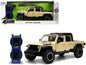 2020 Jeep Gladiator Rubicon Pickup Truck Cream with Roof Rack Extra Wheels "Just Trucks" Series 1/24 Diecast Model Car by Jada <h2>2020 Jada</h2> <p>High-quality perfect for collectors and enthusiasts
