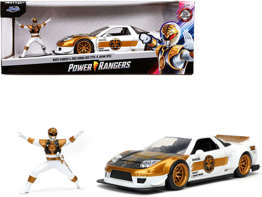 2002 Honda NSX Type-R Japan Spec RHD (Right Hand Drive) and White Ranger Diecast Figurine "Power Rangers" 1/24 Model Car by Jada <h2>2002 Jada</h2> <p>High-quality perfect for collectors enthusiasts.