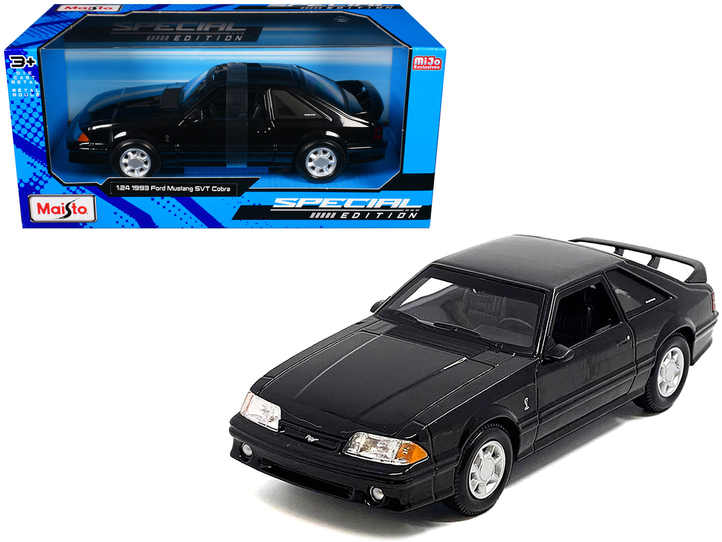 Maisto 1993 Ford Mustang SVT Cobra Black "Special Edition" Series 1/24 Diecast Model Car by <h2>1993 Maisto</h2> <p>High-quality perfect for collectors and enthusiasts. Features detailed interior exte