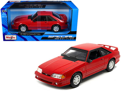 Maisto 1993 Ford Mustang SVT Cobra Red "Special Edition" Series 1/24 Diecast Model Car by <h2>1993 Maisto</h2> <p>High-quality perfect for collectors and enthusiasts. Features detailed interior exteri
