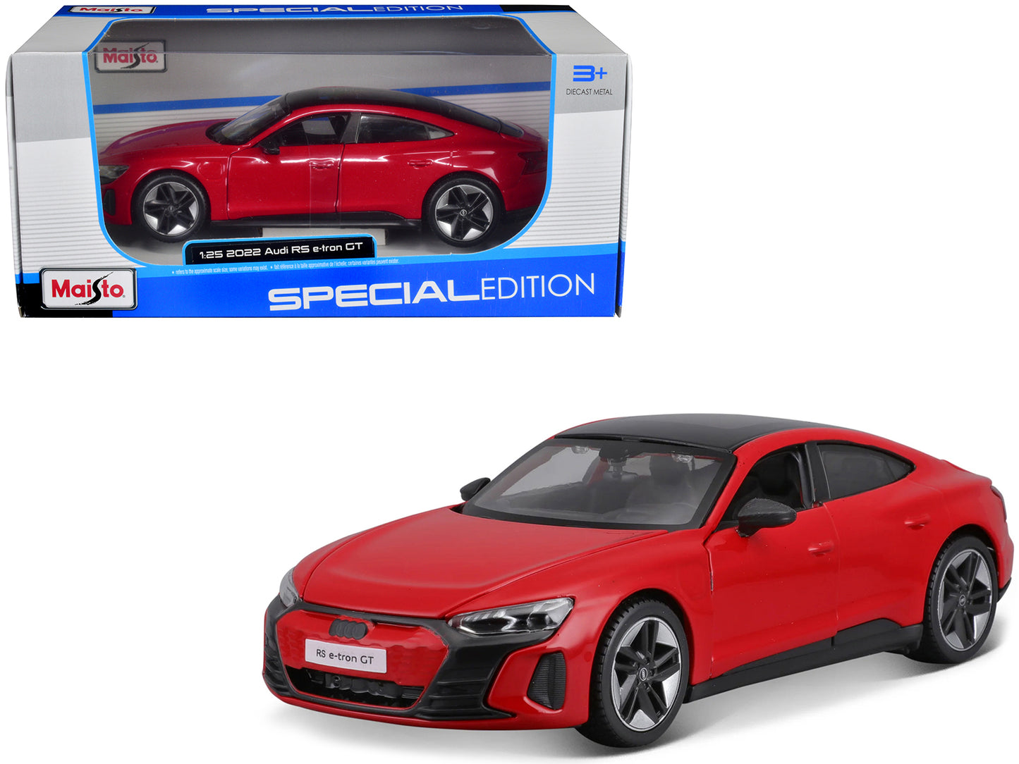 Maisto 2022 Audi RS e-Tron GT Red with Black Top and Sunroof "Special Edition" Series 1/25 Diecast Model Car by <h2>2022 Maisto</h2> <p>High-quality perfect for collectors enthusiasts. Features detail
