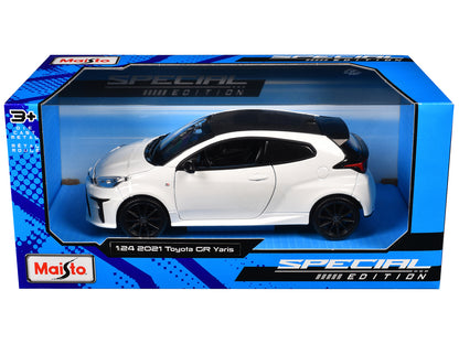 Maisto 2021 Toyota GR Yaris White with Carbon Top "Special Edition" Series 1/24 Diecast Model Car by <h2>2021 Maisto</h2> <p>High-quality perfect for collectors and enthusiasts. Features detailed inte