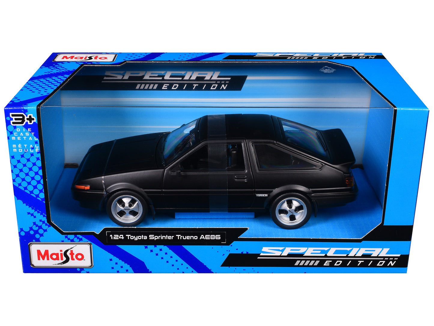 Maisto Toyota Sprinter Trueno AE86 RHD (Right Hand Drive) Matt Black "Special Edition" Series 1/24 Diecast Model Car by <h2>Toyota Maisto</h2> <p>High-quality perfect for collectors and enthusiasts. F