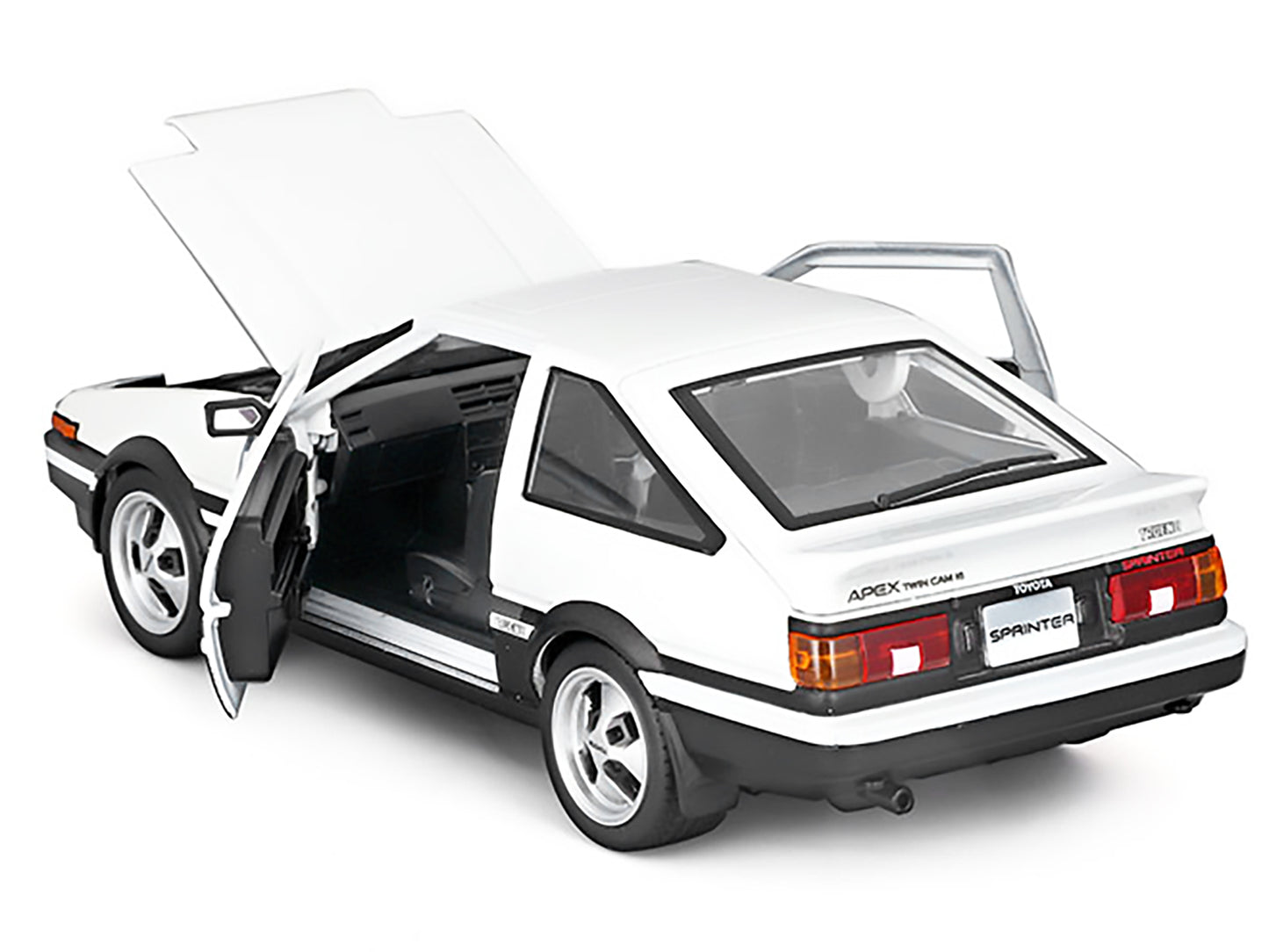 Maisto Toyota Sprinter Trueno AE86 RHD (Right Hand Drive) White with Black Stripes "Special Edition" Series 1/24 Diecast Model Car by <h2>Toyota Maisto</h2> <p>High-quality perfect for collectors and