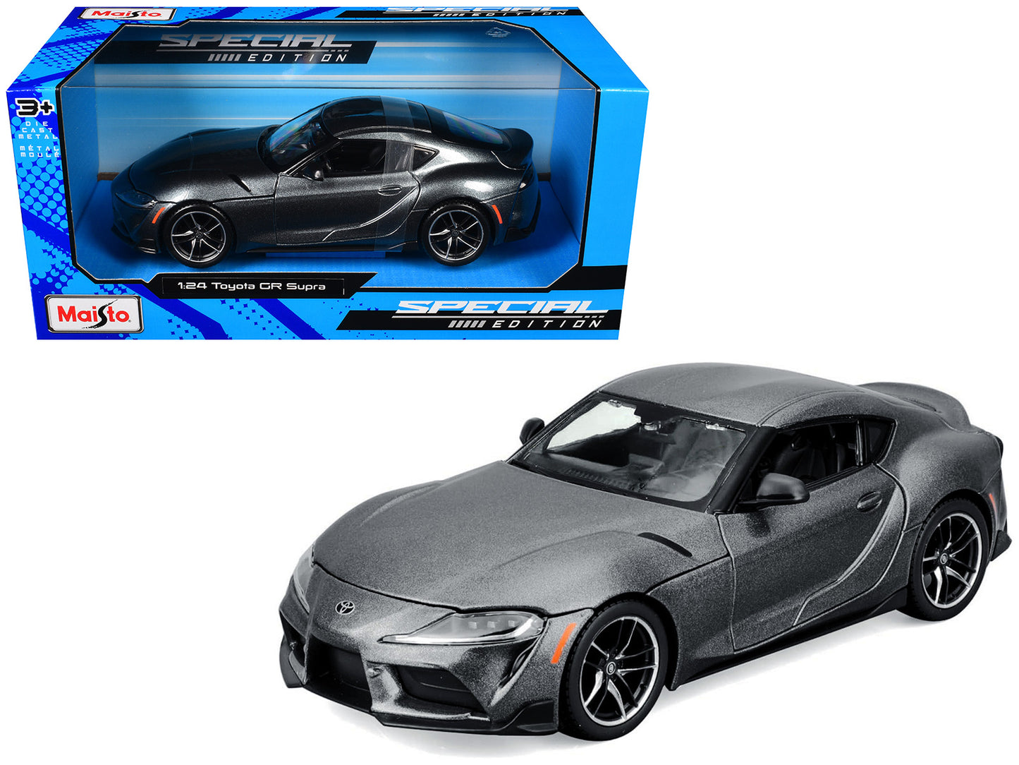 Maisto Toyota GR Supra Gray Metallic "Special Edition" Series 1/24 Diecast Model Car by <h2>Toyota Maisto</h2> <p>High-quality perfect for collectors and enthusiasts. Features detailed interior exteri