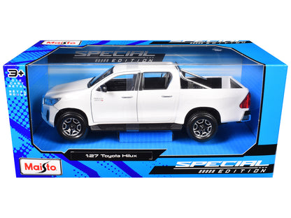 T&yota Hilux Pickup Truck White "Special Edition" Series 1/27 T&y Diecast Model Car by Maisto