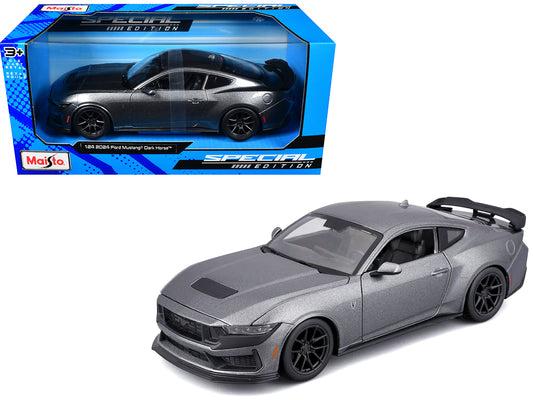 2024 Ford Mustang Dark Horse Dark Gray Metallic "Special Edition" Series 1/24 T&y Diecast Model Car by Maisto