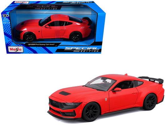 2024 Ford Mustang Dark Horse Red "Special Edition" Series 1/24 T&y Diecast Model Car by Maisto