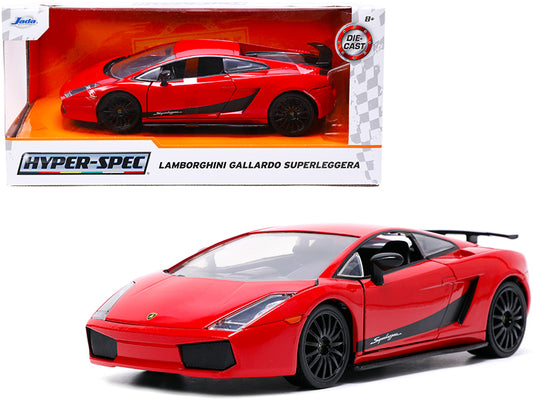 Lamborghini Gallardo Superleggera Red Black 1/24 Diecast Model Car - Jada