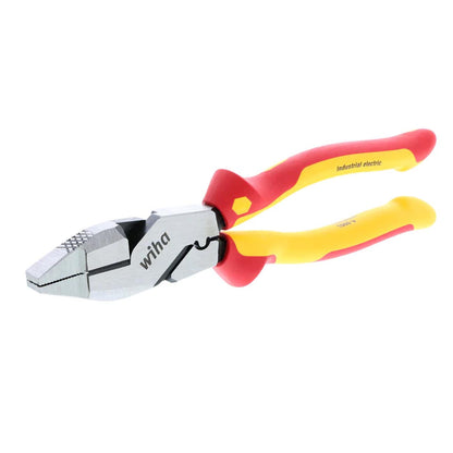 Wiha Insulated Industrial NE Style Linemanâ€™s Pliers with Crimpers 9.5"