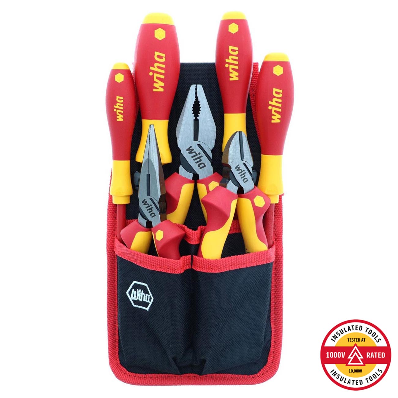 Wiha Insulated Industrial Pliers and Screwdriver Set - 7