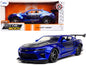 2016 Chevrolet Camaro Widebody Candy Blue with Gray Metallic Hood and American Flag Graphics "Bigtime Muscle" Series 1/24 Diecast Model Car by Jada <h2>2016 Jada</h2> <p>High-quality perfect for colle
