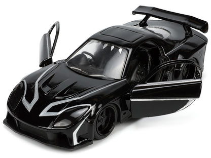 1995 Mazda RX-7 RHD (Right Hand Drive) Black and Panther Diecast Figure "The Avengers" "Hollywood Rides" Series 1/32 Model Car by Jada <h2>1995 Jada</h2> <p>High-quality perfect for collectors enthusi