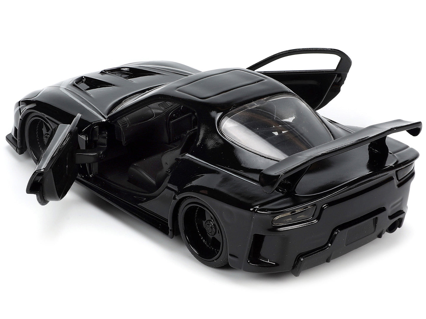 1995 Mazda RX-7 RHD (Right Hand Drive) Black and Panther Diecast Figure "The Avengers" "Hollywood Rides" Series 1/32 Model Car by Jada <h2>1995 Jada</h2> <p>High-quality perfect for collectors enthusi