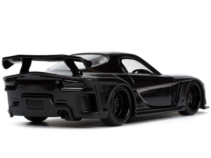 1995 Mazda RX-7 RHD (Right Hand Drive) Black and Panther Diecast Figure "The Avengers" "Hollywood Rides" Series 1/32 Model Car by Jada <h2>1995 Jada</h2> <p>High-quality perfect for collectors enthusi
