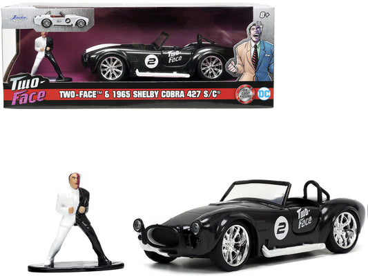 1965 Shelby Cobra 427 S/C #2 Black Metallic and White Harvey Two-Face Diecast Figure "Batman" "Hollywood Rides" Series 1/32 Model Car by Jada <h2>1965 Jada</h2> <p>High-quality perfect for collectors