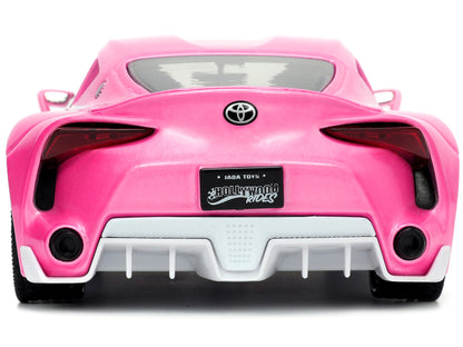 Toyota FT-1 Concept Pink Metallic and Ranger Diecast Figurine "Power Rangers" "Hollywood Rides" Series 1/24 Model Car by Jada <h2>Toyota Jada</h2> <p>High-quality perfect for collectors enthusiasts. F