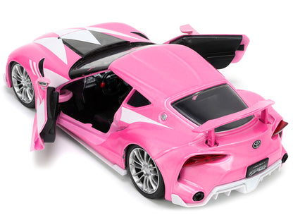 Toyota FT-1 Concept Pink Metallic and Ranger Diecast Figurine "Power Rangers" "Hollywood Rides" Series 1/24 Model Car by Jada <h2>Toyota Jada</h2> <p>High-quality perfect for collectors enthusiasts. F