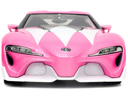 Toyota FT-1 Concept Pink Metallic and Ranger Diecast Figurine "Power Rangers" "Hollywood Rides" Series 1/24 Model Car by Jada <h2>Toyota Jada</h2> <p>High-quality perfect for collectors enthusiasts. F