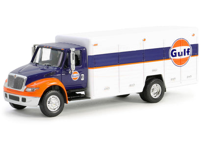 GreenLight International Durastar 4400 Delivery Truck "Gulf Oil" Dark Blue and White "H.D. Trucks" Series 25 1/64 Diecast Model Car by <h2>International Greenlight</h2> <p>High-quality perfect for col