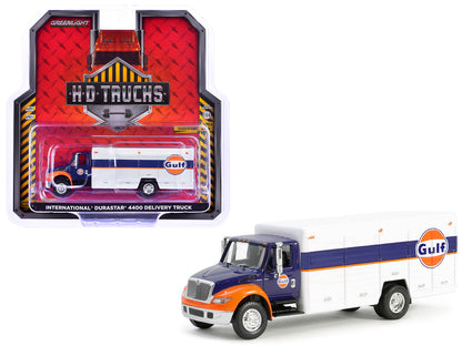 GreenLight International Durastar 4400 Delivery Truck "Gulf Oil" Dark Blue and White "H.D. Trucks" Series 25 1/64 Diecast Model Car by <h2>International Greenlight</h2> <p>High-quality perfect for col
