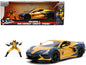 2020 Chevrolet Corvette C8 Stingray Gold Metallic and Dark Blue Wolverine Diecast Figurine "X-Men" "Marvel" Series "Hollywood Rides" 1/24 Model Car by Jada <h2>2020 Jada</h2> <p>High-quality perfect f