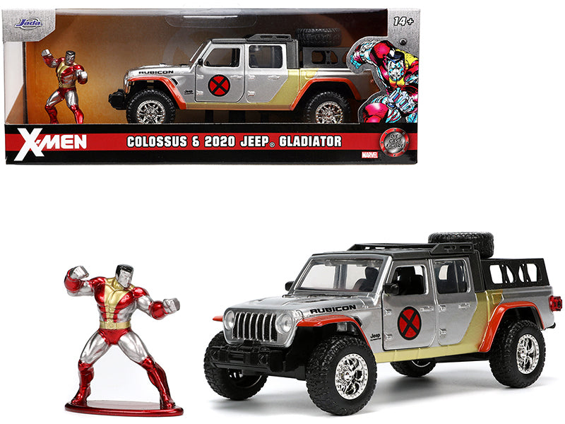 2020 Jeep Gladiator Pickup Truck Silver and Colossus Diecast Figurine "X-Men" Marvel "Hollywood Rides" Series 1/32 Model Car by Jada <h2>2020 Jada</h2> <p>High-quality perfect for collectors enthusias