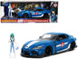 2020 Toyota Supra Blue with Graphics and Max Sterling Diecast Figurine "Robotech" "Hollywood Rides" Series 1/24 Model Car by Jada <h2>2020 Jada</h2> <p>High-quality perfect for collectors enthusiasts.