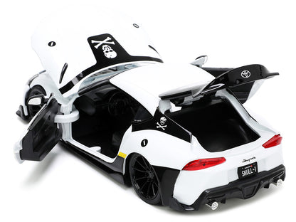 2020 Toyota Supra White and Roy Focker Diecast Figurine "Robotech" "Hollywood Rides" Series 1/24 Model Car by Jada <h2>2020 Jada</h2> <p>High-quality perfect for collectors enthusiasts. Features detai