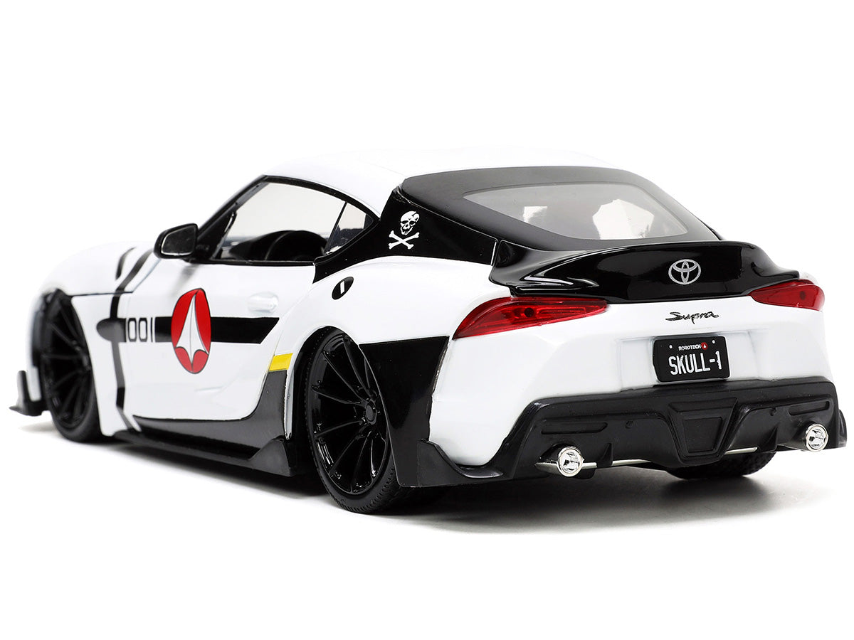 2020 Toyota Supra White and Roy Focker Diecast Figurine "Robotech" "Hollywood Rides" Series 1/24 Model Car by Jada <h2>2020 Jada</h2> <p>High-quality perfect for collectors enthusiasts. Features detai