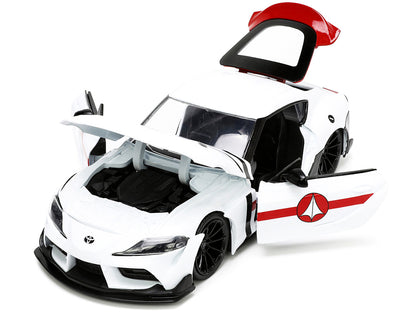 2020 Toyota Supra White and Rick Hunter Diecast Figurine "Robotech" "Hollywood Rides" Series 1/24 Model Car by Jada <h2>2020 Jada</h2> <p>High-quality perfect for collectors enthusiasts. Features deta