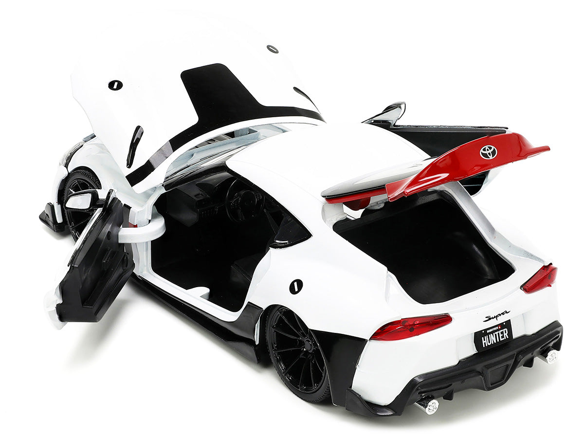2020 Toyota Supra White and Rick Hunter Diecast Figurine "Robotech" "Hollywood Rides" Series 1/24 Model Car by Jada <h2>2020 Jada</h2> <p>High-quality perfect for collectors enthusiasts. Features deta