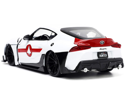 2020 Toyota Supra White and Rick Hunter Diecast Figurine "Robotech" "Hollywood Rides" Series 1/24 Model Car by Jada <h2>2020 Jada</h2> <p>High-quality perfect for collectors enthusiasts. Features deta